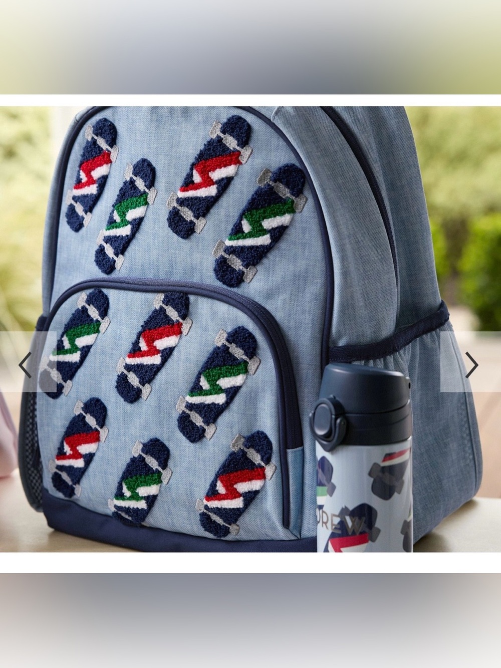 DREW Blue & Navy Skateboard Kids Lunch Bag